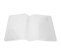 COHEALI Protège-Cahier A5 Transparent en PVC Couverture de Protection Imperméable pour Carnet Pochette Lavable Ajustable Lot de 2 set de Pièces Feuilles Intérieures pour Étudiants et