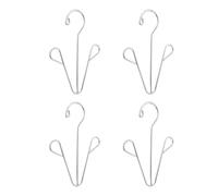 COHEALI Range Chaussures à Suspendre 4pcs en Acier Inoxydable Argenté, pour Maintenir Chaussures en État et Sécher Efficacement chez Soi