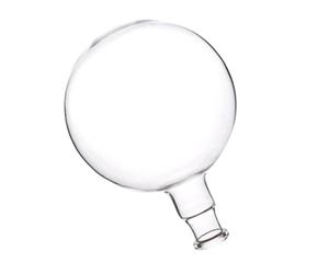 COHEALI Récipient en Verre Borosilicaté 1000ml, Ballon à Ébullition à Col Unique à Fond Rond, Utilisé pour Distillation et Procédés de Laboratoire