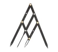 COHEALI Règle à Sourcils Outil de Positionnement Mesure Précise en Acier Inoxydable et Design Léger Selon la Règle du Nombre D'or Maquillage