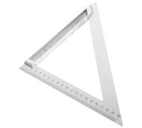 COHEALI Règle Triangulaire Base Large 200mm en Alliage D'aluminium Outil de Mesure Précis à Angle Droit 90 Degrés pour Travaux de Menuiserie et Construction