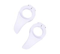 COHEALI Repose-Guidon Vélo Cornes de Guidon pour VTT et Pignon Fixe, Blanc, PC et Fibre de Verre, Antirayures, Ferme et Stable, pour Guidon de Vélo