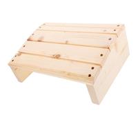 COHEALI Repose-Pieds en Bois Massif Ergonomique Incliné Beige pour Bureau Bureau Surface Antidérapante pour Amélioration Santé