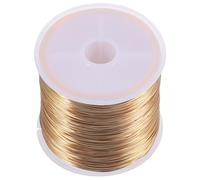 COHEALI Rouleau de Fil de Cuivre pour Bricolage, 100m, Couleur Or | Création Bijoux et Loisirs Créatifs, Usage Jardinage et Fleuriste, Simple, Robuste, une Bobine