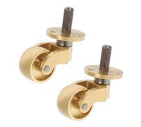 COHEALI Roulette en Laiton Massif pour Meubles, Roue Pivotante 360°, Mobilité Pratique, Remplacement Direct pour Canapé et Armoires