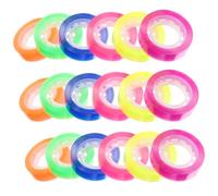 COHEALI Ruban Adhésif Transparent Coloré Multifonctionnel en Bopp, Facile à Découper, pour Bureau et Emballage, Adapté aux Articles Légers et Petits Objets