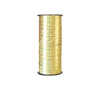 COHEALI Ruban Bolduc Doré Holographique à Paillettes Plastiques Brillant pour Scrapbooking et Emballage Cadeau Décoratif de Fête et Anniversaire