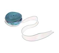 COHEALI Ruban en Tulle Transparent 4 Cm X 36,6 M Irisé Vert pour Emballage de Bouquets, Décorations Mariage et Loisirs Créatifs, Rouleau de Tissu en Mousseline Doux pour Fleurs, Ruban