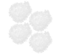 COHEALI Ruban Suspendu de Noël Blanc 4 Pièces en Plastique | Bandeau Flexible à Façonner, Rangement Facile, pour Rampes, Chemins de Table, Centre de Table et Jardin