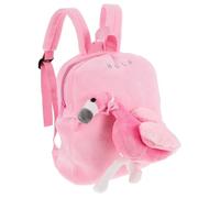 COHEALI Sac à Dos Maternelle en Peluche Flamant Rose pour Garçon et Filles avec Détachable et Espace Suffisant, pour Jouer au Parc en Déplacement