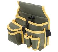 COHEALI Sacoche à Outils D’électricien Imperméable en Toile, Ceinture de Taille Réglable Poche de Rangement Spacieuse, Porte-Outils Organisé pour Chantier et Usage Professionnel, Vert