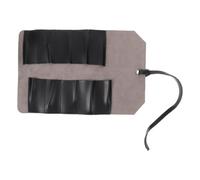 COHEALI Sacoche à Outils Enroulable Multifonction en Cuir Synthétique Noir, Portable et Robuste pour Électricien et Charpentier, pour Bricolage et Travail Professionnel