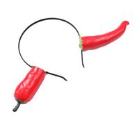 COHEALI Serrage-tête pour Adultes en Écume Rouge de Piment, Accessoire Coiffure Léger et Décoratif pour Fête ou Cosplay