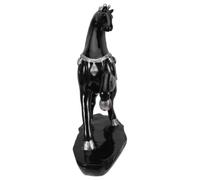 COHEALI Statue de Cheval en Résine Noire 2026 Décoration Intérieure Feng Shui pour Bureau et Maison Ornement de Table Symbolisant la Prospérité Le Succès