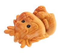 COHEALI Statue de Dragon en Bois Sculpté Pendentif Décoratif Zodiaque Chinois Breloque Artisanale pour Bijoux DIY Présent Dragon Nouvel An Ornement Miniature Polyvalent