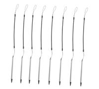 COHEALI Stylet Tactile 8pcs avec Cordon à Ressort et Pointe Fine pour Tablettes Capacitives, Confort Ergonomique en Plastique et Aluminium, pour Étudiants et Professionnels