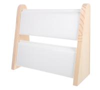 COHEALI Support à Bijoux en Bois Blanc à Double Couche, Organisateur Élégant pour Colliers et Pendentifs, Grosse Capacité pour Usage Professionnel et Présentation Sophistiquée