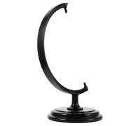 COHEALI Support de Globe Terrestre Noir en Plastique Outil D'apprentissage Géographique Base Stable et Pivotante, Socle de Remplacement Facile pour Bureau ou Salle de Classe