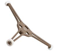 COHEALI Support de Plaque Rotative pour Micro-ondes Anneau de Rouleau Noir en Plastique, Cadre Triangulaire à Triple Bras pour Rotation Fluide et Compatibilité Polyvalente