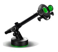 COHEALI Support de Téléphone à Ventouse Support de Téléphone pour Voiture Bras Télescopique Extra Long Verrouillage Automatique 4-6,5 Pouces Abs et Silicone Noir