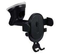COHEALI Support de Téléphone pour Voiture Noir Télescopique à Ventouse | ABS et Silicone, Installation Facile, Usage les Mains, pour Grille D’aération et Navigation au Quotidien