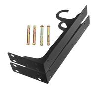 COHEALI Support de Tringle à Vêtements Triangulaire 12 Pouces Noir avec Crochets Intégrés Support Mural Robuste pour Placard et Penderie Charge Renforcée Métalliques