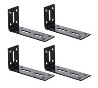 COHEALI Support Étagère Angle 4 Pièces Équerres Angulaires en L pour Fixation Etagere Armoire Renfort Angle Métal