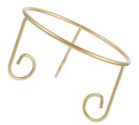 COHEALI Support Métallique Petit Porte-Vase Doré pour Boule de Cristal Socle Rond pour Sphère de Jardin Base Décorative pour Boule de Contemplation Usage Intérieur et Extérieur