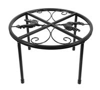 COHEALI Support Métallique pour Mangeoire et Abreuvoir à Poulets, Cadre Rond Résistant aux Intempéries, Support Stable pour Poulailler, Usage Intérieur et Extérieur, 1 Pièce