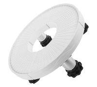 COHEALI Support Réglable Inoxydable pour Climatiseur et Machine à Laver Pied Rehaussé Rond avec Étagère Polyvalente pour Mini Frigo et Entretien Facile