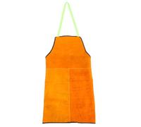 COHEALI Tablier de Soudage en Cuir de Vachette Ignifugé Beige Protection Résistante à la Chaleur pour Soudeur Ceinture à Nouer Taille Unique Vêtements de Protection Robustes pour