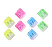 COHEALI Taille-crayons Facile à Utiliser Ranger 8 Pièces Manuel à Double Trou en Plastique et Métal, Transparent, Portable pour Travailler, Étudier, Garçon et Filles
