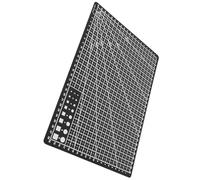 COHEALI Tapis de Découpe A4 Double Face 30×22 Cm Noir Grille de Mesure, Planche à Dessin Antidérapante pour Couture, Sculpture et Bricolage Artistique Précis