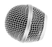 COHEALI Tête de Micro en Métal Argentée, Grille de Microphone de Remplacement Structure Raisonnable pour Protéger et Moderniser Votre Microphone Filaire Fil