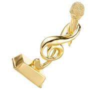 COHEALI Trophée Symbolisant L'honneur en Résine Doré Microphone pour Garçon et Filles, Récompense Créative pour Concours de Chant et Animation de Spectacles