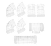 COHEALI Tube Modulaire pour Cage à Hamster, Tunnel Blanc en Plastique Épaissi, Conception Renforcée de L'entrée, Labyrinthe DIY, Exercice pour Hamsters et Souris