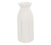 COHEALI Vase en Céramique Blanc pour Fleurs Séchées, Vase Décoratif Créatif de Table, Contenant pour Composition de Fleur, Décoration Intérieure Maison et Bureau, Design Simple et Moderne