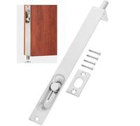 COHEALI Verrou Encastré en Acier Inoxydable 304 Loquet de Porte Double 20 Cm Barre de Sécurité Invisible pour Porte Intérieur et Française Robuste Protection Anti-intrusion