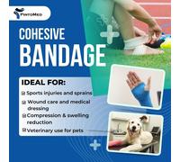 Cohesive Bandage-3 Pink + 3 Pink With Red Hearts-6 Rolls X 10 Cm X 4.5 M Self-Adhesive,Sports Tape,First Aid Adhesive,Vet Wrap