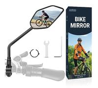 COICER Rétroviseur de Vélo, pour Vélo Électrique Trottinette, Droit | HD Vision, Rotatif à 360° et Pliable, Surface Miroir Extra Large, Verre Véritable Résistant aux Chocs,pour Accessoire de Vélo