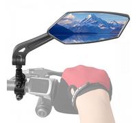 Coicer Rétroviseur Vélo Droite,Rétroviseur Pour Vélo Électrique Trottinette | Orientable à 360°, Avec Vision HD Verre Véritable, Rétroviseur Compact de Guidon pour Trottinette,Accessoire de Vélo