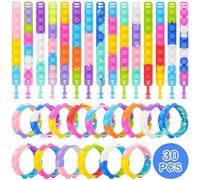 Coicok Lot 3 bracelets en silicone de décompression pour enfants et adultes