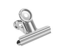 Coideal - Lot de 12 grandes pinces à reliure en métal argenté - Pour dossiers, travaux manuels, sacs alimentaires, dessin, photo, cuisine et bureau (6,35 cm)