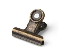 Coideal Pince Bulldog Bronze 22mm, 30 Pièces Pince Document Metal Petite Pince à Dessin Clip, Pince à Papier Métal pour Photo, Document, Bureau