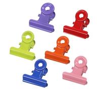 Coideal Pinces à dessin colorées pour bureau, 30 pièces, petites, 22 mm, en métal, mini-pinces pour étiquettes, sacs, boutiques, bureau et cuisine à la maison