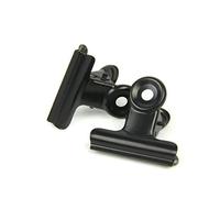 Coideal Pinces Bulldog 22mm Noir - 30 Pièces Pinces Métallique en Papier Métal Petite Clips à Limes Dessin de Bureau, Domicile, L'école, Boutiques