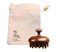 Coie à cheveux en bois de santal - pinceau de massage méridien en bois, outil de thérapies du cuir chevelu compact | Détendeur de tête artisanale avec un toucher doux pour une circulation améliorée, u