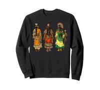 Coiffe à Plumes amérindienne, Chef Indien, autochtone Sweatshirt