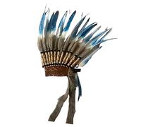 Coiffe à plumes - Chapeau indien indigène, chapeau de chef à plumes autochtones | Coiffe en plumes sauvages faite à la main, coiffe vintage élégante et décorative pour Halloween