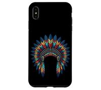 Coiffe à Plumes pour la Culture amérindienne autochtone Coque pour iPhone XS Max